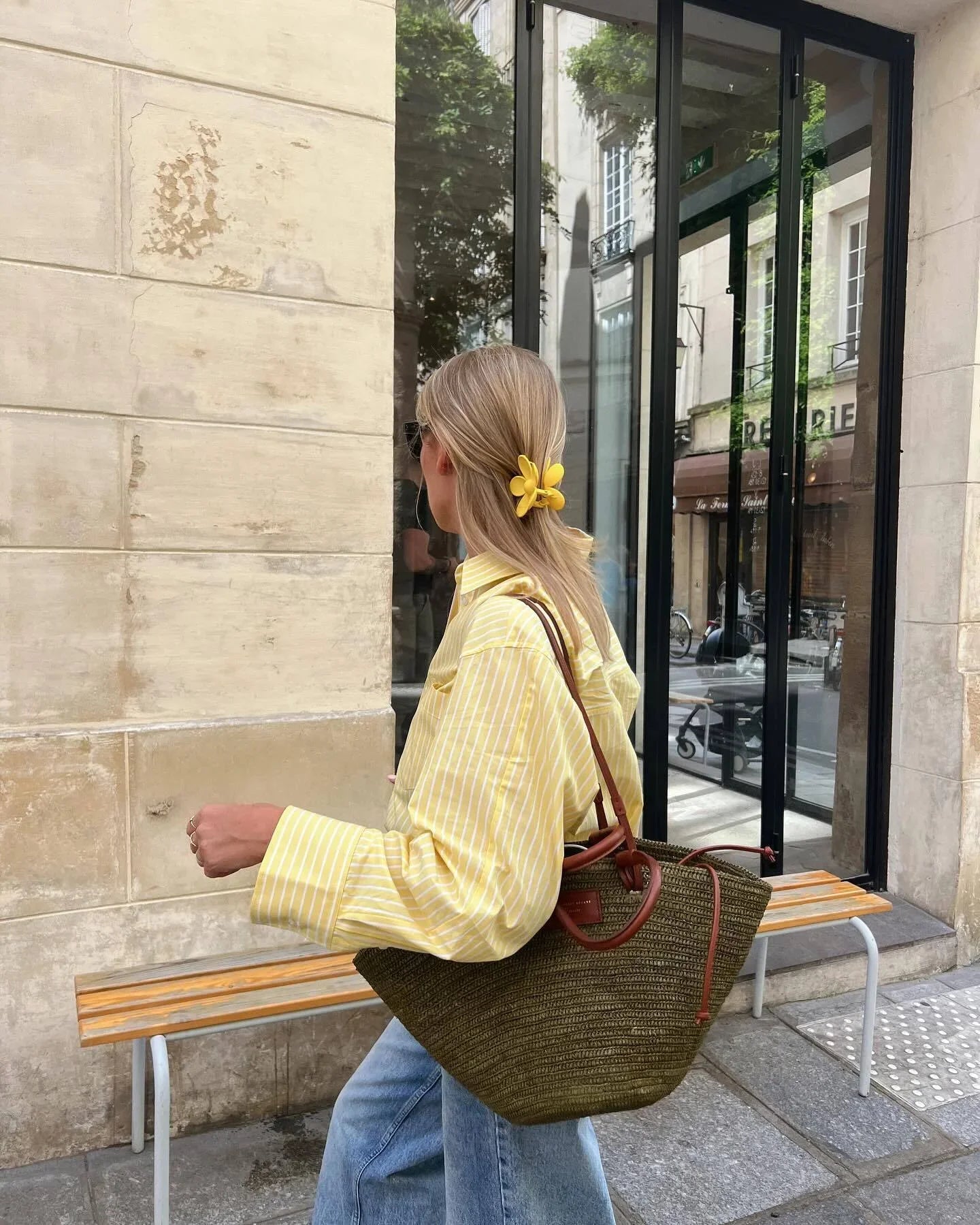 Striped Office Blouse